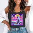 Vaporwave Raccoon Retrowave Tank | Meme-Inspired Flowy Design