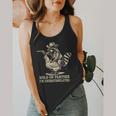 Vintage Raccoon Cowboy - Small Flowy Western Humor Tank