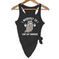 Trash Panda Workout Tank - Flowy Gym Top for Raccoon Lovers