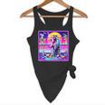Vaporwave Raccoon Retrowave Tank | Meme-Inspired Flowy Design