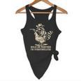Vintage Raccoon Cowboy - Small Flowy Western Humor Tank