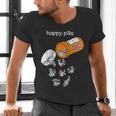 Happy Raccoon Lover Men's V-Neck T-Shirt - Fun Animal Print Happy Raccoon Lover Men's V-Neck T-Shirt - Fun Animal Print