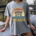 Vintage Raccoon Lovers Women's T-Shirt - Fun Graphic Tee Gray