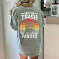 Retro Raccoon Women's T-Shirt - Save The Trash Pandas Design Bay