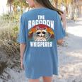 Raccoon Whisperer Women's T-Shirt - Vintage Retro Style for Animal Lovers Blue Jean