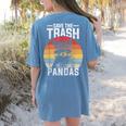 Retro Raccoon Women's T-Shirt - Save The Trash Pandas Design Blue Jean