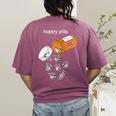 Raccoon Lover Women's T-Shirt - Happy Pills Back Print | Comfort Colors Berry