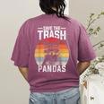 Retro Raccoon Women's T-Shirt - Save The Trash Pandas Design Berry