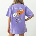 Raccoon Lover Women's T-Shirt - Happy Pills Back Print | Comfort Colors Violet