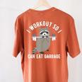 Raccoon Trash Panda Workout T-Shirt for Women | Back Print Yam Raccoon Trash Panda Workout T-Shirt for Women | Back Print Yam