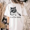 Moonlit Raccoon - Women's T-Shirt | Comfort Colors, Wildlife Back Print Ivory