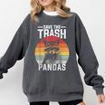 Save The Trash Pandas Sweatshirt - Vintage Retro Raccoon Design Pepper Save The Trash Pandas Sweatshirt - Vintage Retro Raccoon Design Pepper