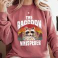 Raccoon's Lover Sweatshirt - Vintage Retro Unisex | Comfort Colors Crimson