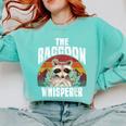 Raccoon's Lover Sweatshirt - Vintage Retro Unisex | Comfort Colors Chalky Mint