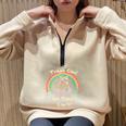 Raccoon Half Zip Oversized Sweatshirt - Unisex Novelty Fun Sand