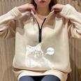 Raccoon Trash Panda Oversized Sweatshirt - Teen Meme Style Sand