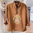 Raccoon Half Zip Oversized Sweatshirt - Unisex Novelty Fun Brown