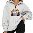 Trash Panda Raccoon Sweatshirt - Oversized Half Zip for Fun & Cozy Vibes Grey Trash Panda Raccoon Sweatshirt - Oversized Half Zip for Fun & Cozy Vibes Grey
