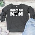 Raccoon Mom Tee - Cozy Crewneck Sweatshirt | Animal Lover Gift Heather Dark Gray Raccoon Mom Tee - Cozy Crewneck Sweatshirt | Animal Lover Gift Heather Dark Gray