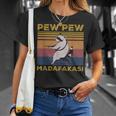Pew Pew Madafakas Raccoon | Vintage Retro Unisex T-Shirt Gifts for Her