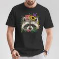 Raccoon Lover Unisex T-Shirt | Floral Trash Panda Design Unique Gifts Raccoon Lover Unisex T-Shirt | Floral Trash Panda Design Unique Gifts