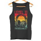 11 Geburtstag Jungenideo Gamer Level 11 Unlocked Jungs Tank Top