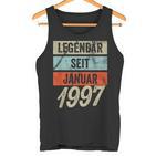 25Th Birthday Man 25 Years Legendary Since January 1997 Tank Top