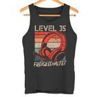 35Th Birthday Boysideo Gamer Level 35 Unlocked Tank Top