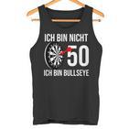 50 Geburtstag Dart Ich Bin Nicht 50 Ich Bin Bullseye Tank Top