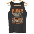 70Th Birthday Man Motorcycle Biker 70 Years Biker Tank Top