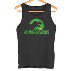 Adminosaurus Administrator It Informatician Nerd Tank Top