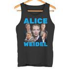 Alice Weidel Fan Merch Blue Tank Top