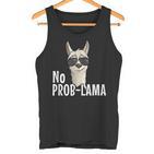 Alpaca With Sunglasses No Prob-Lama Hipster Lama Tank Top