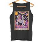 The Audacity Tarotkarte Regenbogen Skelett Einhorn Liebhaber Tank Top