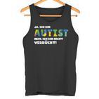 Autism Awareness Outfit Autistic Support Tank Top