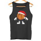 Basketball Christmas Santa Basketball Santa  Tank Top