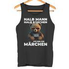 Bear Half Man Half Bear Fairy Tale Partner  Tank Top