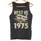 Best Of 1975 Audio Cassette 49Th Birthday 49 Years Old Tank Top