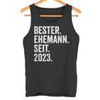 Best Husband Since 2023 1 Wedding Anniversary 1 Year Tank Top