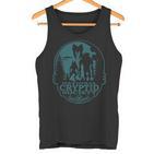 Bigfoot Dogman Mothman Ufo National Cryptid Society Crest Tank Top