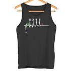 Biker Saying Motorcycle 1N23456 Ecg Heartbeat Motorcycle Biker Tank Top