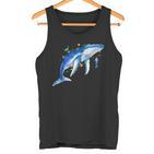 Blue Whale Diver Whale Tank Top