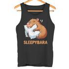 Capybara Sleep Sleepybara Nightdress Capybara Sleep Tank Top