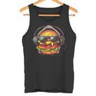 Cheeseburger With Sunglasses I Cheeseburger Tank Top