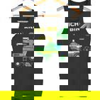 Children's Birthday Ich Bin 4 Jahre Landwirt Combine Harvester Tank Top