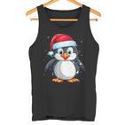 Children's Christmas Cute Penguin Christmas Xmas Tank Top