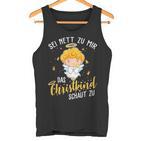 Christkind Schaut Zu Christmas Night Holiday Evening Tank Top