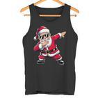 Christmas Boys Children Dabbing Santa Tank Top