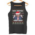 Make Christmas Great Again Trump Holiday  Tank Top