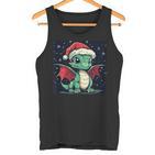 Christmas Mood With A Cosy Dragon For Festive Days Tank Top